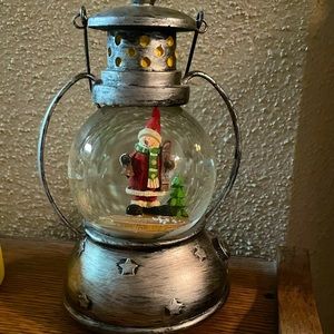 Musical Lantern Snow Globe that Plays “We Wish You a Merry Christmas”